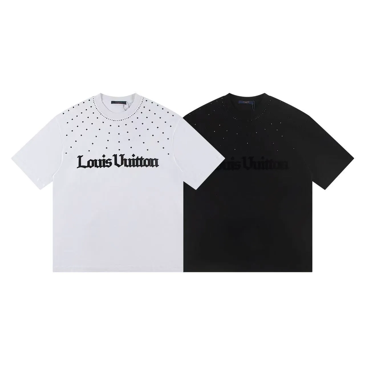 🅿️160 Style: 2026 new LOUIS VUITTON short-sleeved T-shirt Material: hot diamond process, high version 300g double yarn combed cotton Size: S～XL Color: black Style number: Z033